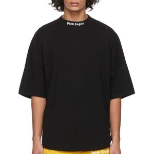 Palm Angeles black logo print baggy shirt xl
